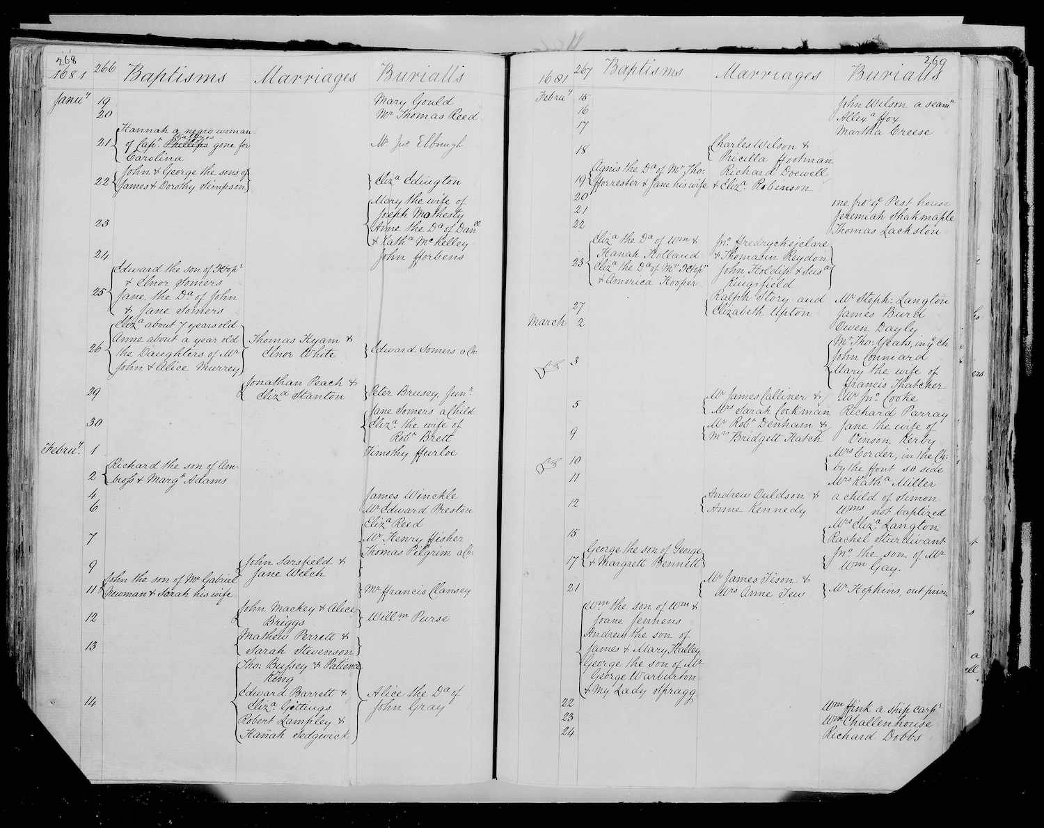 Barrett-Gittings marriage 1681