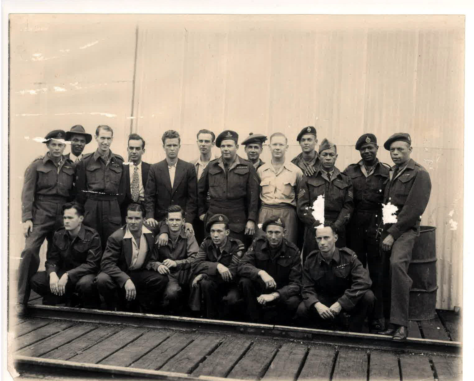 CLEMENT NOEL FOSTER - Standing 5th from right - Trinidad contingent