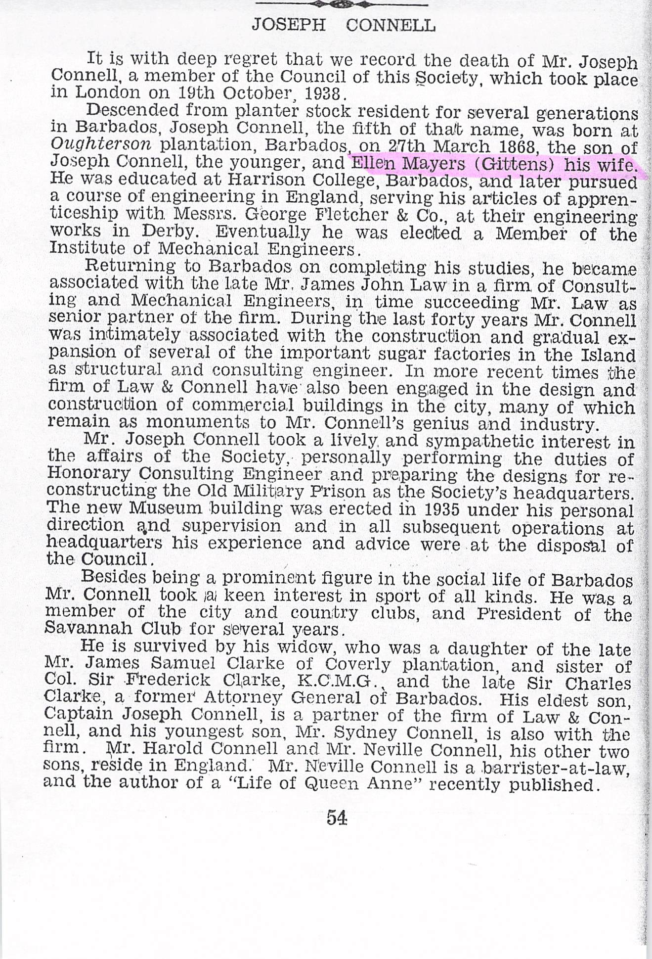 Joseph Connell page 54