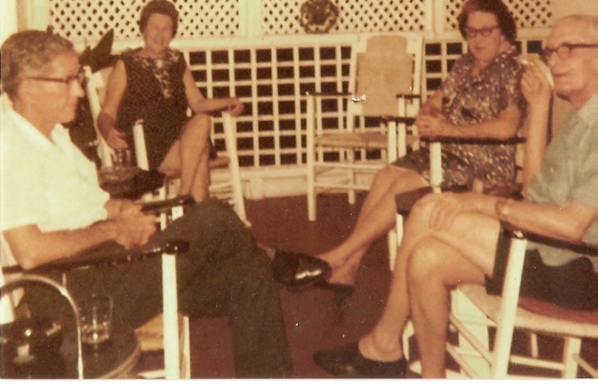 L-R: Mike and Doreen Mahon, Margaret and George Clarke