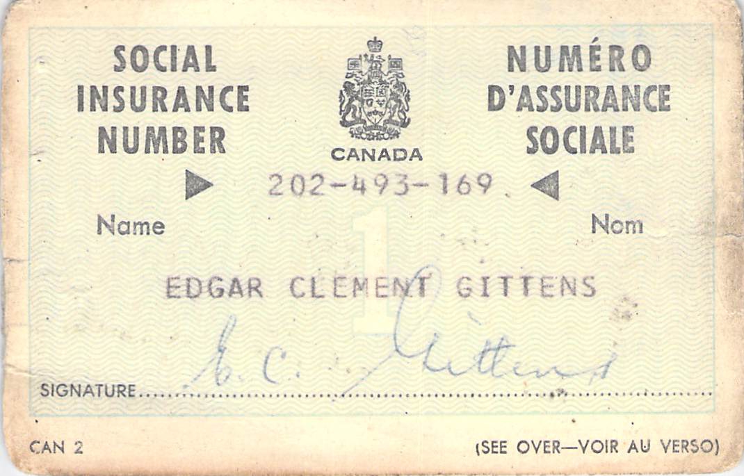 O-9_Edgar_Gittens_SIN_Card