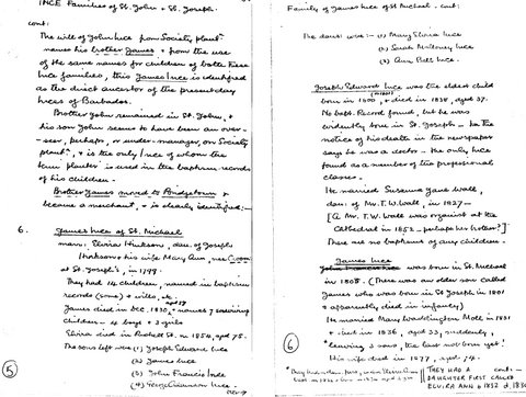 Ince family history account pages 5&6