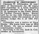 Death Notice Clarence W Crittenden